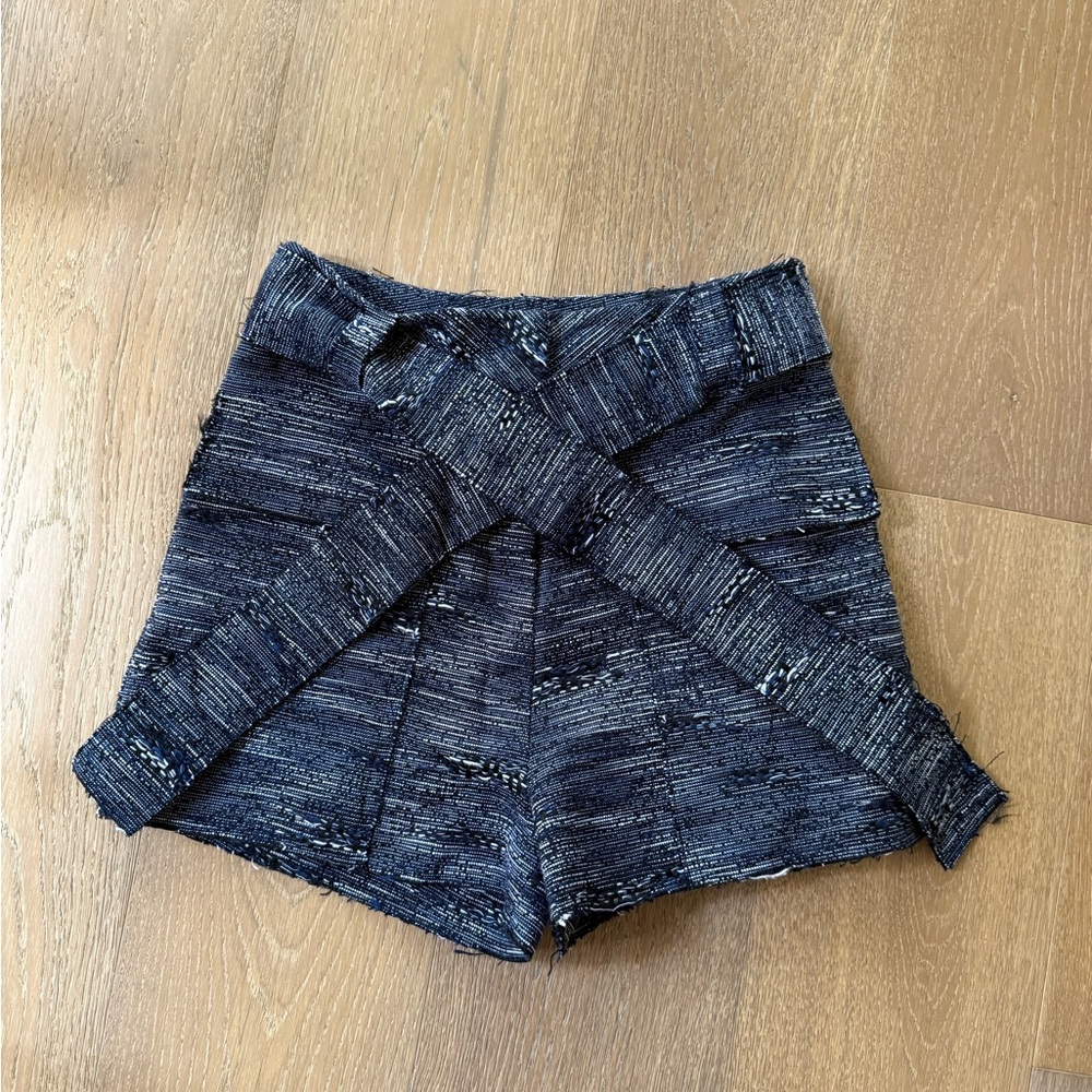 Acler High Waist Navy Blue Shorts